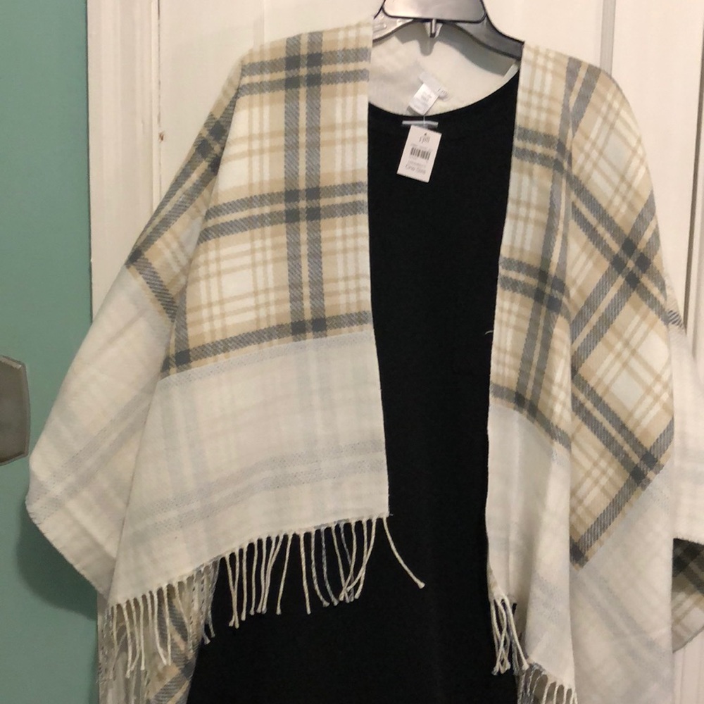 J. Jill Plaid Blanket Shawl